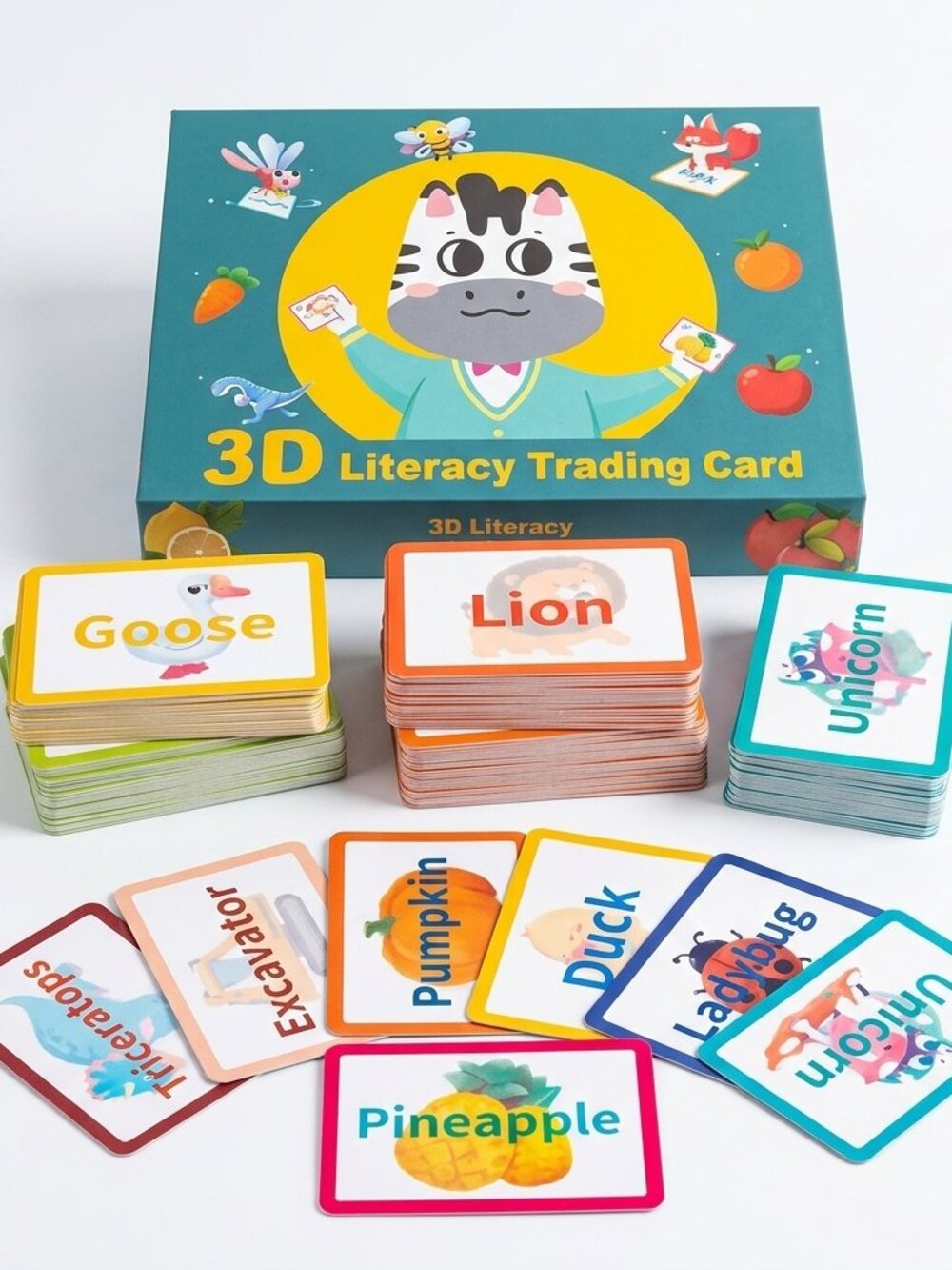 100pc 3D Animal Flash Cards, Montessori AR Learning Toy - Picture 3 of 13